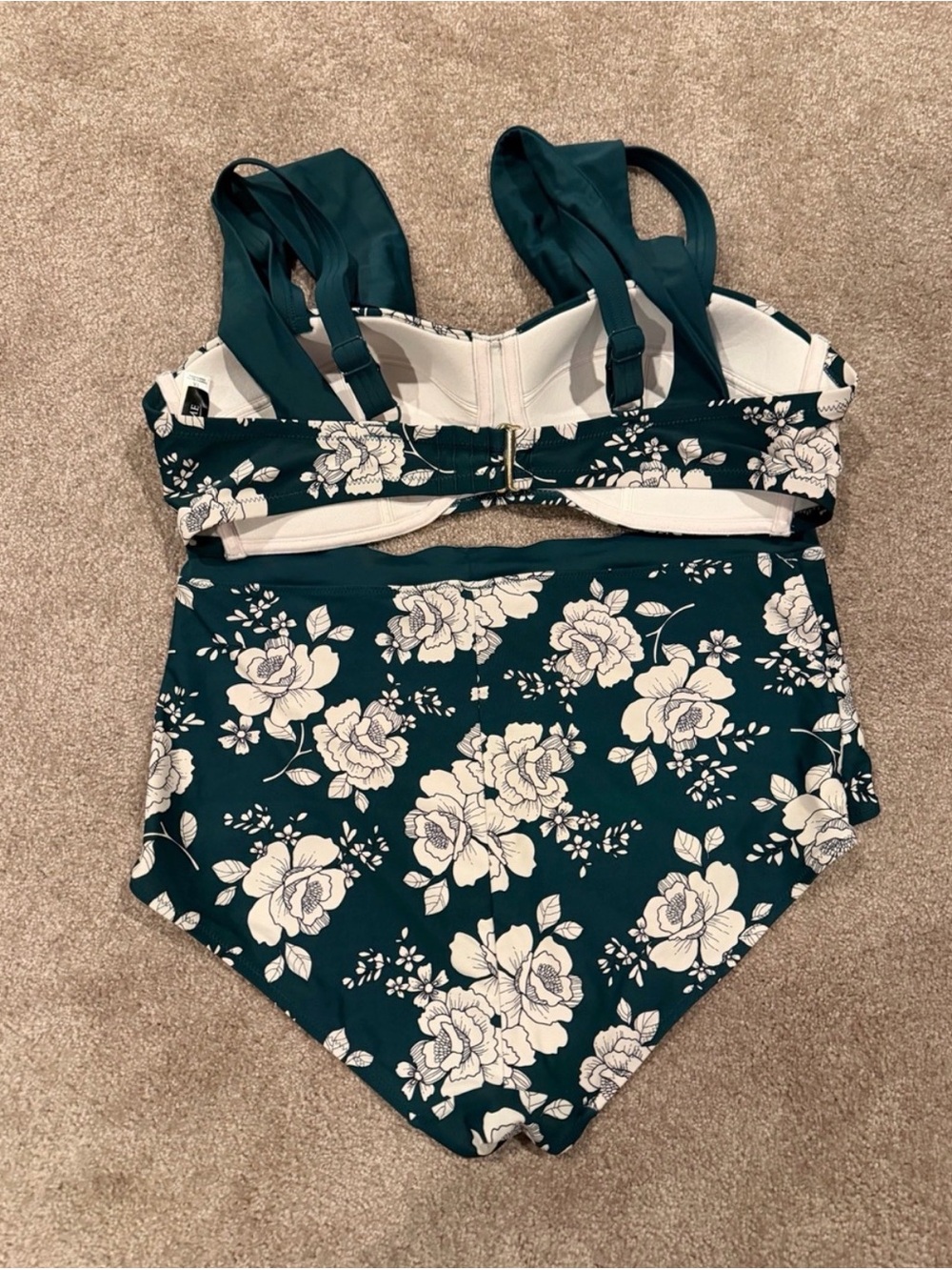 Adore Me 1X Floral High Waist Underwire Bikini Swimsuit Set - Picture 6 of 14